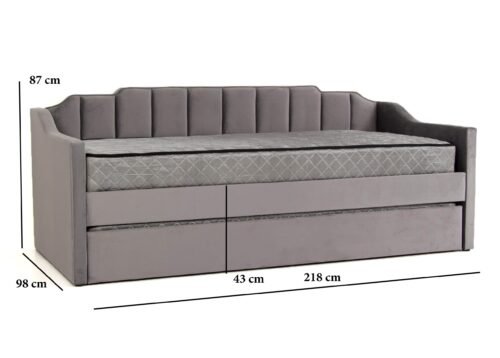 Sänky JOOSE harmaa 90x205 - Image 2