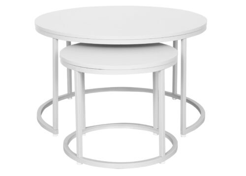 Sohvapöytäsetti RAI 80 valkoinen - Image 2