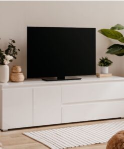 TV-taso CAMILLA valkoinen