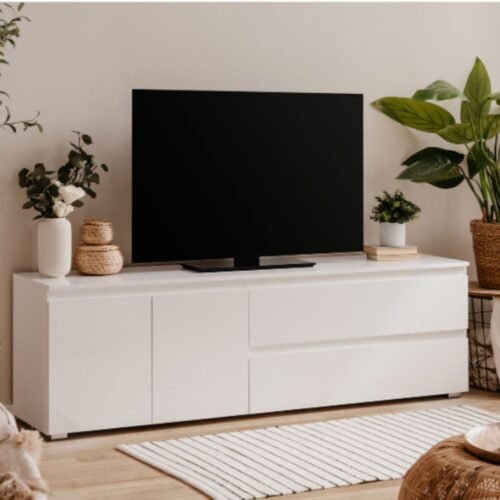 TV-taso CAMILLA valkoinen