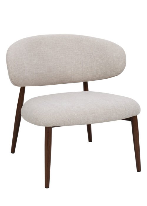 Nojatuoli THALIA beige/pähkinä