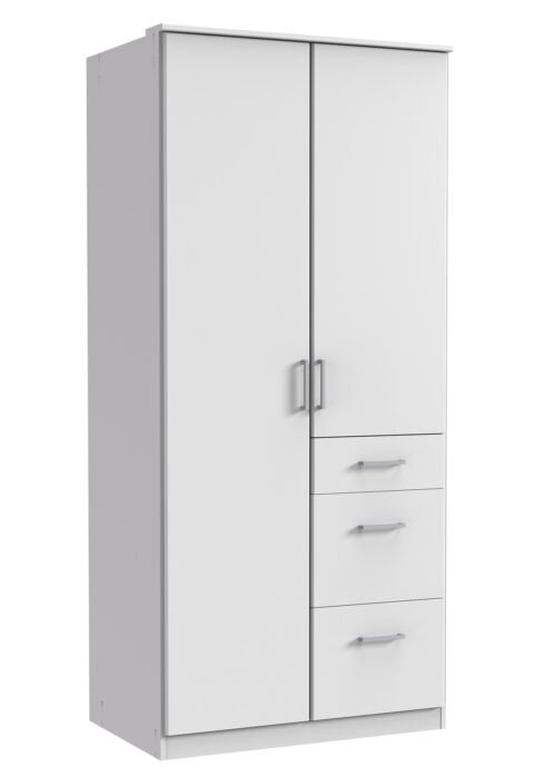 Vaatekaappi KLIK valkoinen 90x199x58