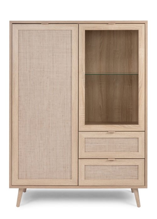 Vitriini BORA 53A sonoma tammi/rottinki-imitaatio