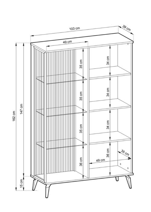 Vitriini VICKY WT103 kashmir/pähkinä - Image 6