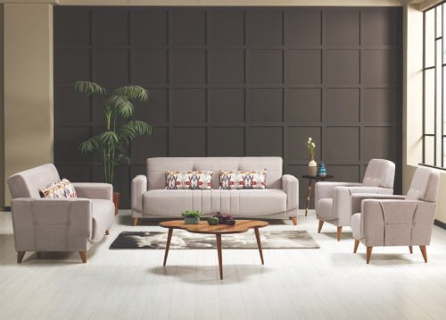 Vuodesohva LUMI 2-hengen beige - Image 2