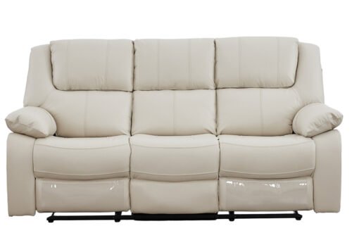 ALEXIS 3-istuttava recliner-sohva, kerma
