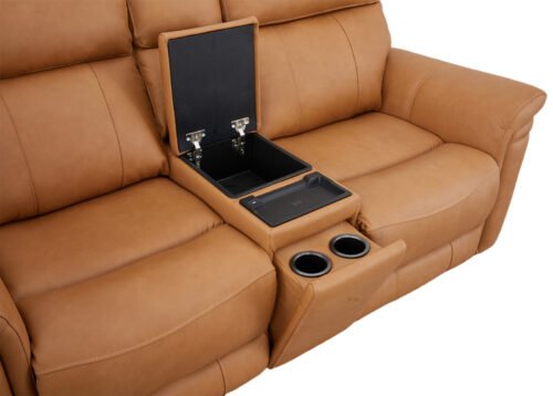 BAXTER 2-istuttava recliner-sohva, ruskea - Image 6