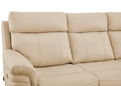 BAXTER 3-istuttava recliner-sohva, beige - Image 4
