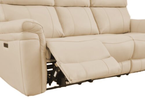 BAXTER 3-istuttava recliner-sohva, beige - Image 5
