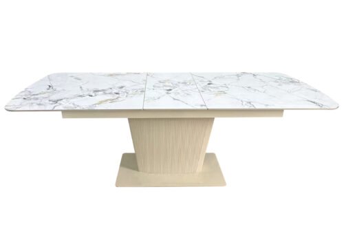 Jatkettava ruokapöytä LUCAS beige