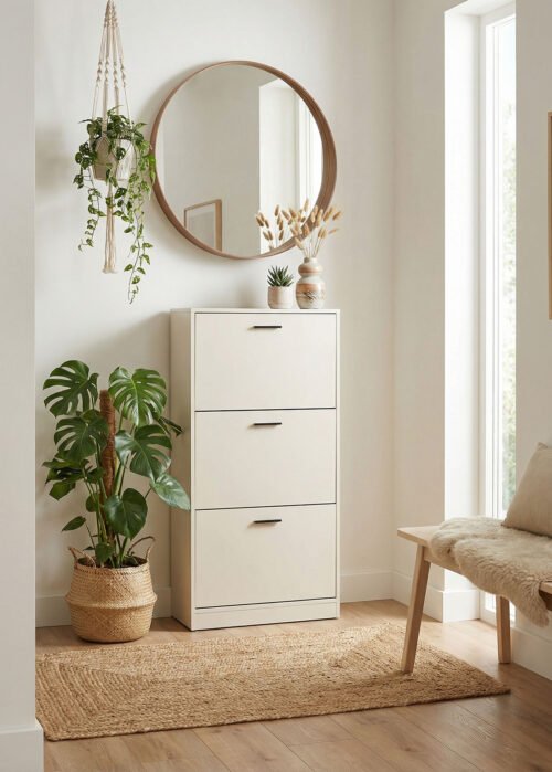 Kenkäkaappi ZOLA 49A beige - Image 2