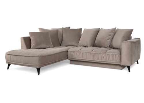 Kulmadivaanivuodesohva BELLINA Setti 3 vasen beige (Piano 04) - Image 3