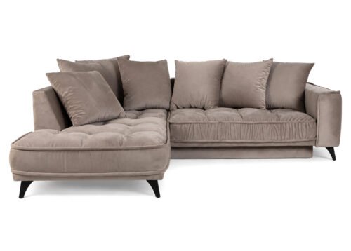 Kulmadivaanivuodesohva BELLINA Setti 3 vasen beige (Piano 04)