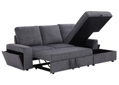 Kulmadivaanivuodesohva KAIRO oikea harmaa - Image 3