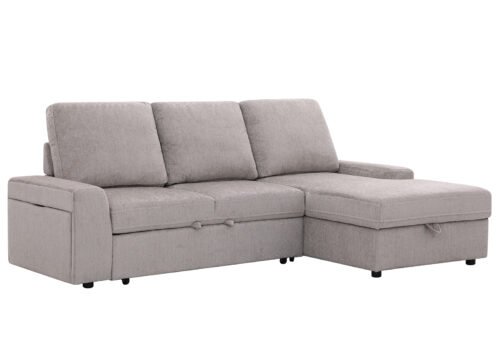 Kulmadivaanivuodesohva KAIRO oikea vaaleanbeige - Image 2