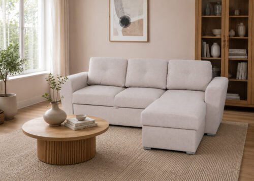 Kulmasohvasänky MIRA beige - Image 2