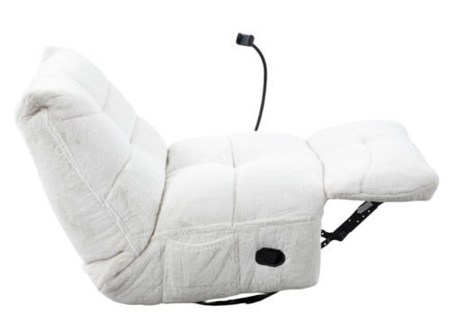 SOLOMON recliner-nojatuoli, valkoinen - Image 3