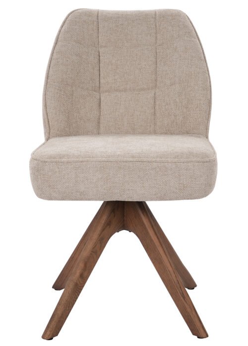Tuoli ZAK beige/tammi (pyörivä) - Image 2