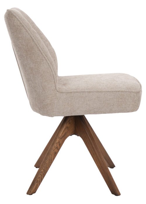 Tuoli ZAK beige/tammi (pyörivä) - Image 3