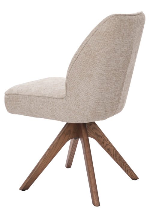 Tuoli ZAK beige/tammi (pyörivä) - Image 4