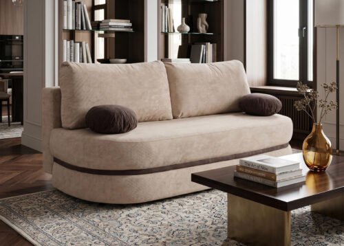 Vuodesohva VILMA beige/ruskea - Image 6